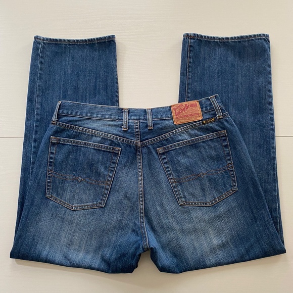 Lucky Brand Dungaress 181 Relaxed Straight Medium Wash Size 36x30 - Picture 5 of 15